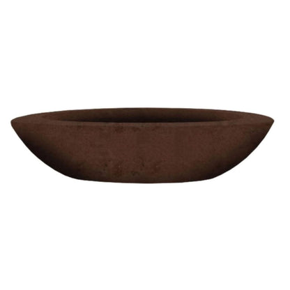 Prism Hardscapes Ovale 79" Café Glass Fiber Reinforced Cement Natural Gas Fire Pit Bowl