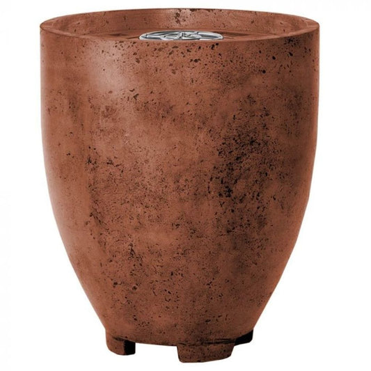 Prism Hardscapes Pentola 1 24" Cafe Round Concrete Propane Gas Fire Pit Bowl