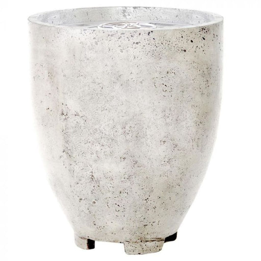 Prism Hardscapes Pentola 1 24" Natural Round Concrete Propane Gas Fire Pit Bowl