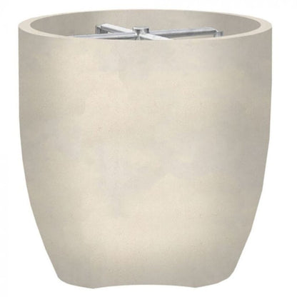 Prism Hardscapes Pentola 2 24" Coastal Round Concrete Natural Gas Fire Pit Bowl