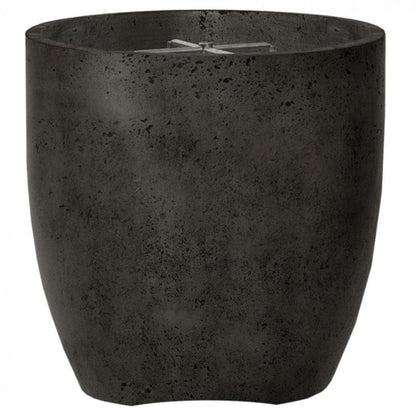 Prism Hardscapes Pentola 2 24" Ebony Round Concrete Natural Gas Fire Pit Bowl