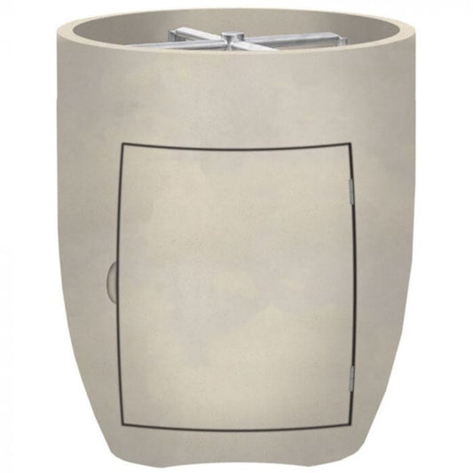 Prism Hardscapes Pentola 3 24" Coastal Round Concrete Propane Gas Fire Pit Bowl