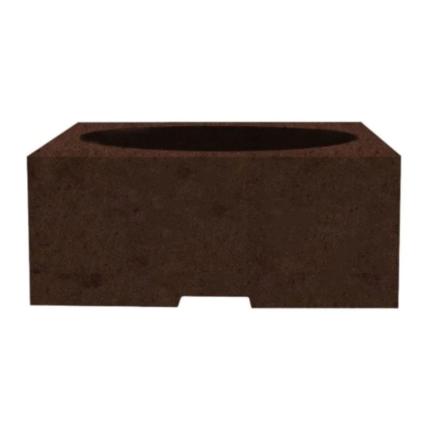 Prism Hardscapes Piazza 39" Café Square Glass Fiber Reinforced Cement Liquid Propane Fire Pit Table