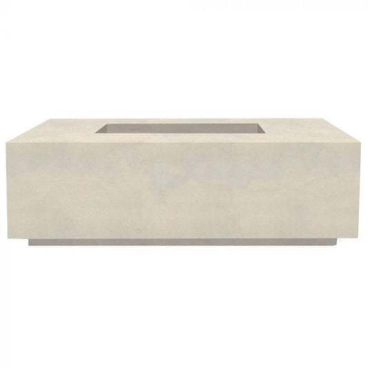 Prism Hardscapes Porto 58 58" Coastal Rectangular Concrete Propane Gas Fire Pit Table