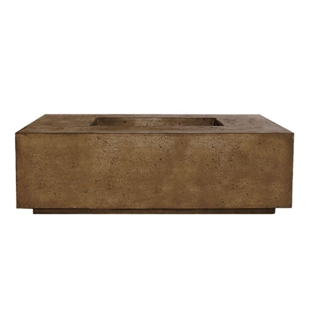 Prism Hardscapes 68" Porto 68 Rectangular Concrete Propane Gas Fire Pit Table