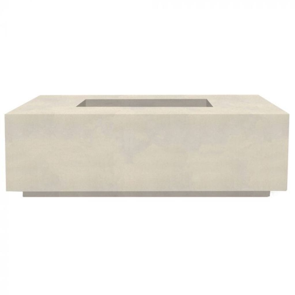 Prism Hardscapes Porto 68 68" Natural Rectangular Concrete Propane Gas Fire Pit Table