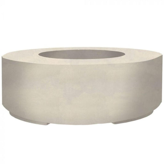 Prism Hardscapes Rotondo 48" Coastal Round Concrete Natural Gas Fire Pit Bowl