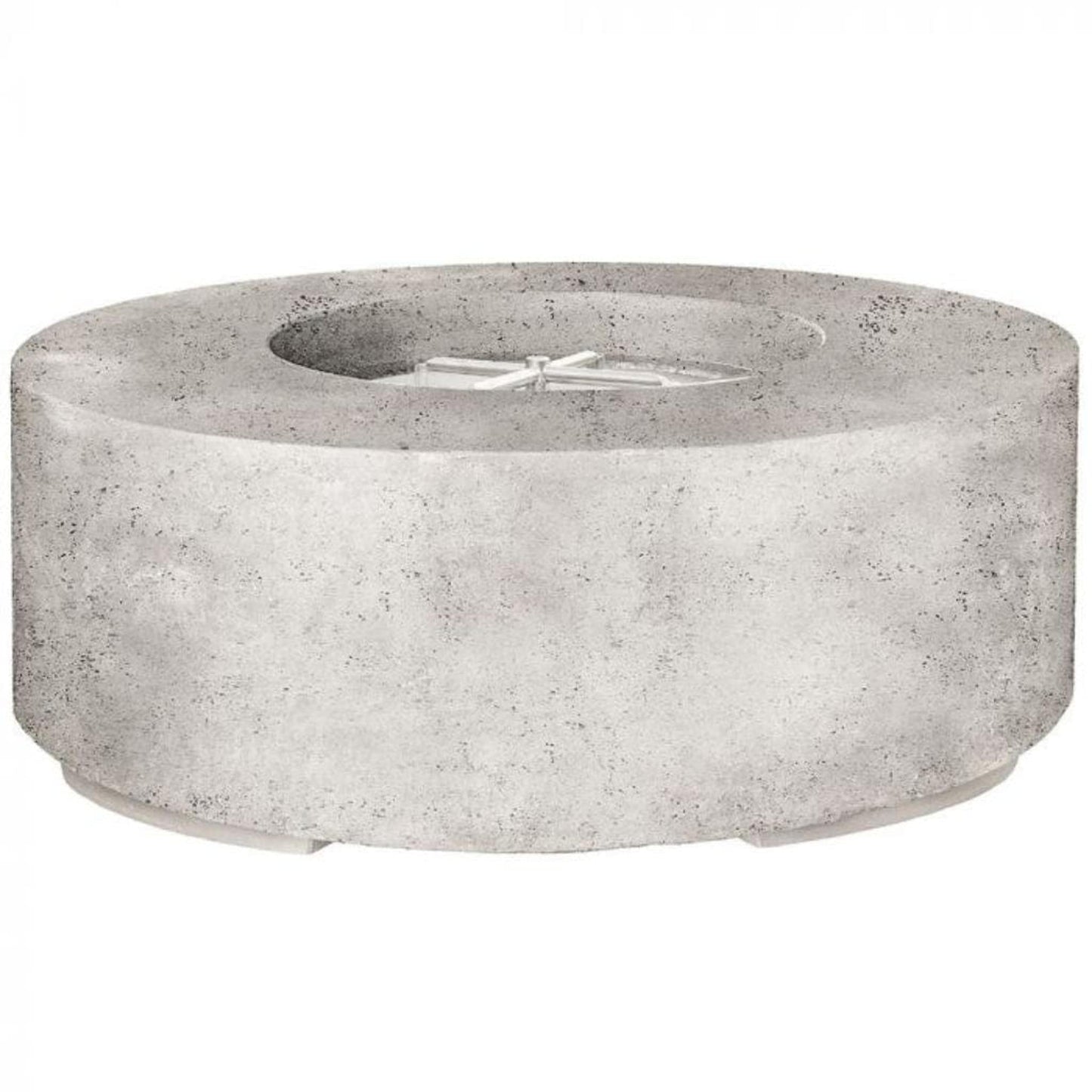 Prism Hardscapes Rotondo 48" Natural Round Concrete Natural Gas Fire Pit Bowl