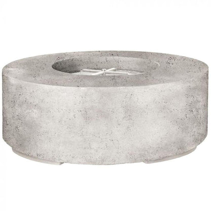 Prism Hardscapes Rotondo 48" Natural Round Concrete Natural Gas Fire Pit Bowl
