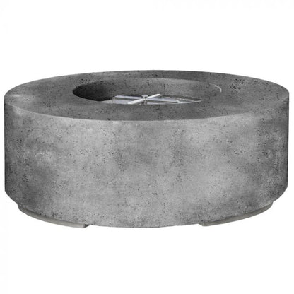Prism Hardscapes Rotondo 48" Pewter Round Concrete Natural Gas Fire Pit Bowl