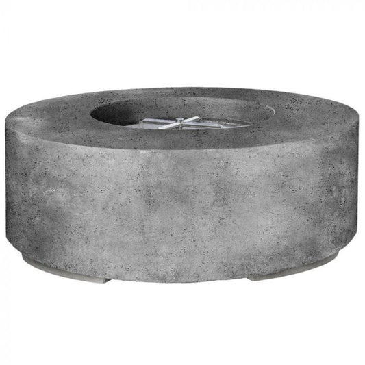 Prism Hardscapes Rotondo 48" Pewter Round Concrete Natural Gas Fire Pit Bowl