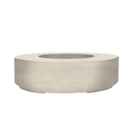 Prism Hardscapes Rotondo 80 80" Coastal Round Concrete Natural Gas Fire Pit Bowl With Match Lit Ignition
