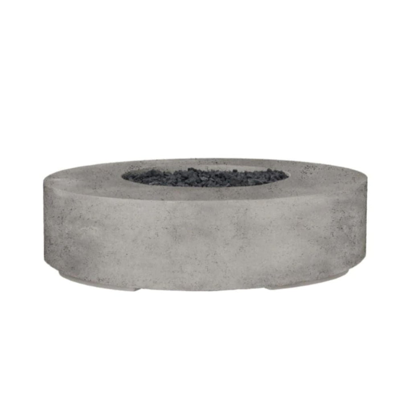 Prism Hardscapes Rotondo 80 80" Natural Round Concrete Natural Gas Fire Pit Bowl With Match Lit Ignition