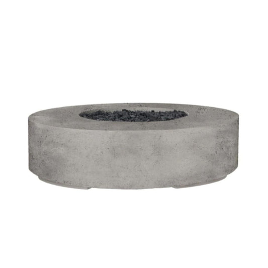 Prism Hardscapes Rotondo 80 80" Natural Round Concrete Natural Gas Fire Pit Bowl With Match Lit Ignition