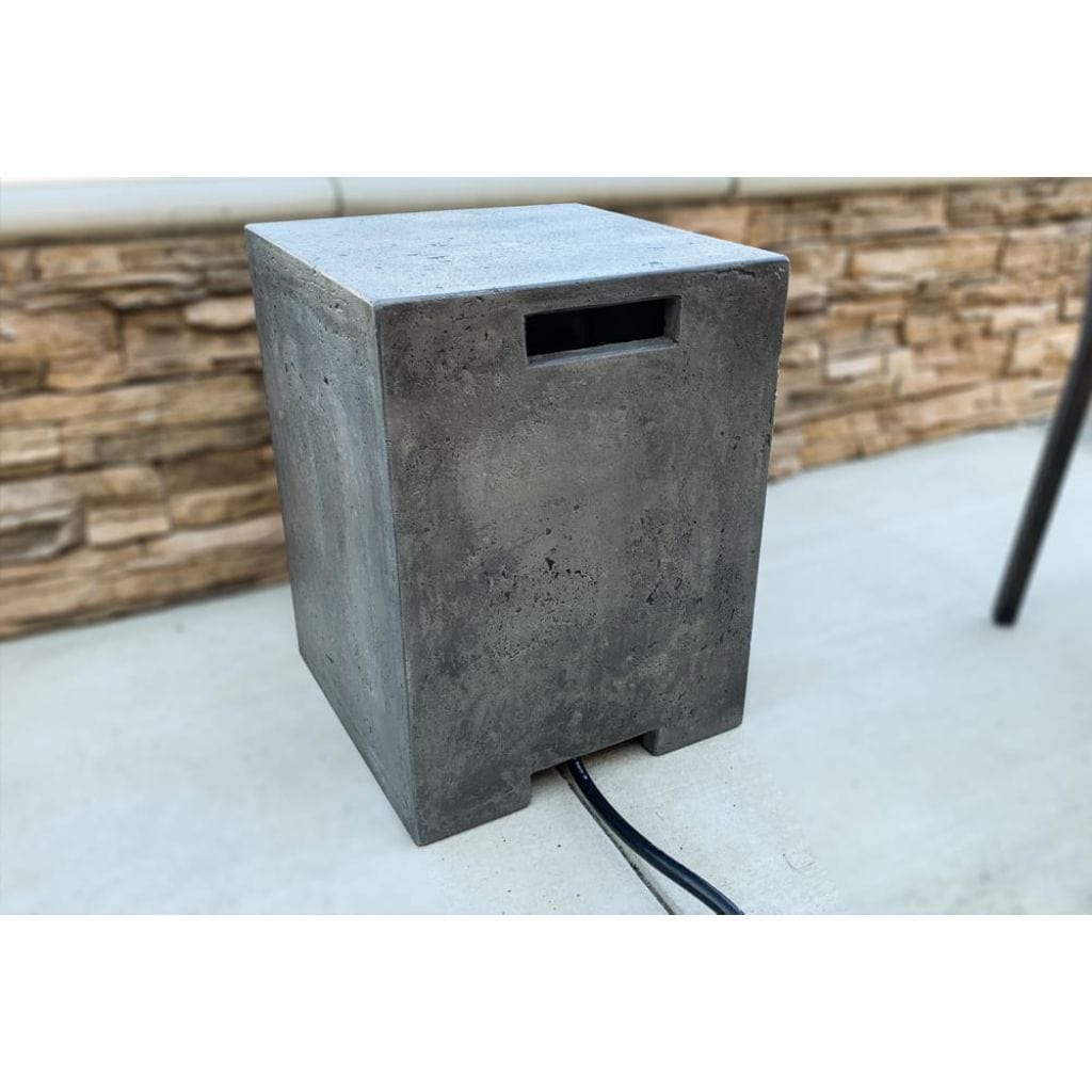 Prism Hardscapes Sausalito 16" Cafe Square Concrete Propane Tank Enclosure