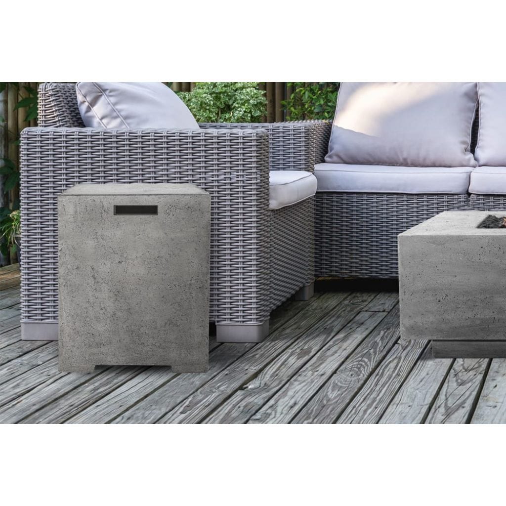 Prism Hardscapes Sausalito 16" Cafe Square Concrete Propane Tank Enclosure