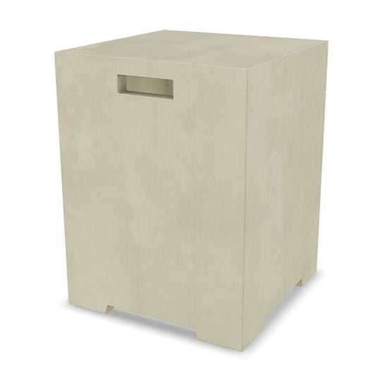 Prism Hardscapes Sausalito 16" Coastal Square Concrete Propane Tank Enclosure
