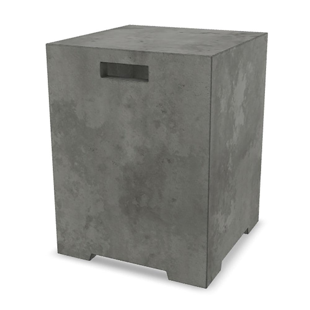 Prism Hardscapes Sausalito 16" Pewter Square Concrete Propane Tank Enclosure