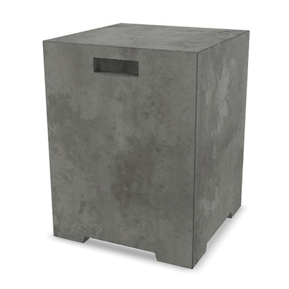 Prism Hardscapes Sausalito 16" Pewter Square Concrete Propane Tank Enclosure