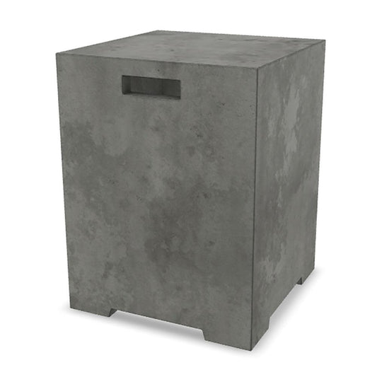 Prism Hardscapes Sausalito 16" Pewter Square Concrete Propane Tank Enclosure