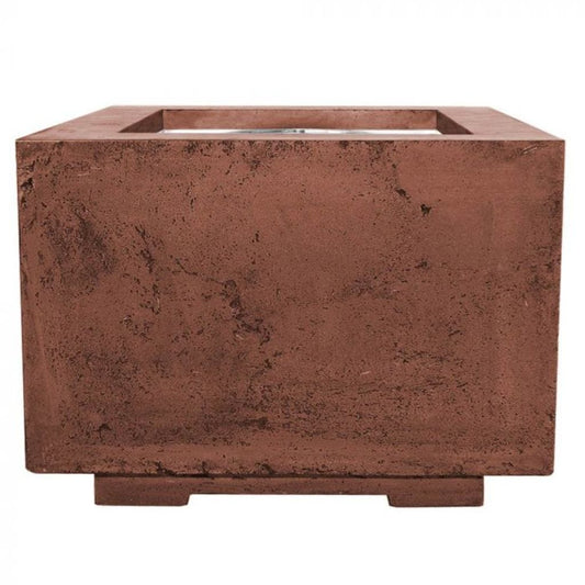 Prism Hardscapes Scatola 2 24" Cafe Square Concrete Propane Gas Fire Pit Table