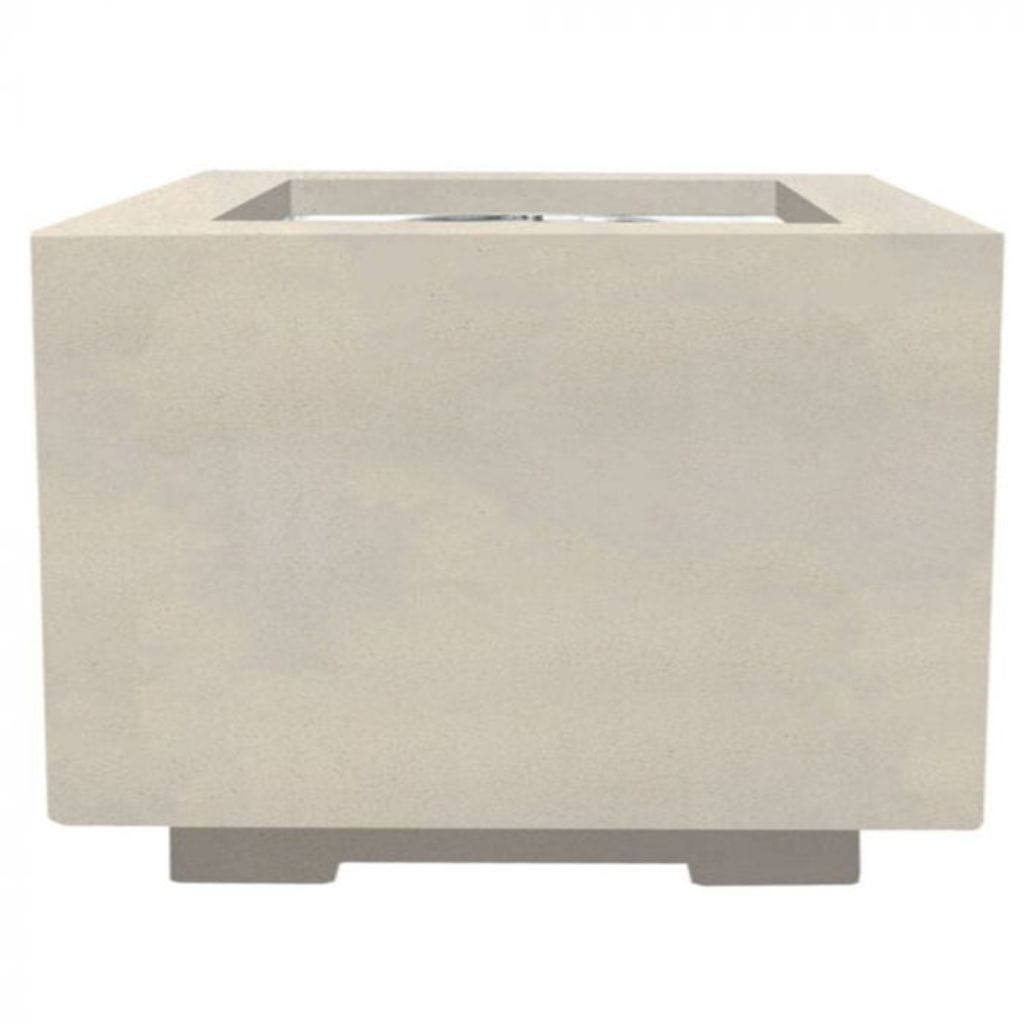 Prism Hardscapes Scatola 2 24" Coastal Square Concrete Propane Gas Fire Pit Table