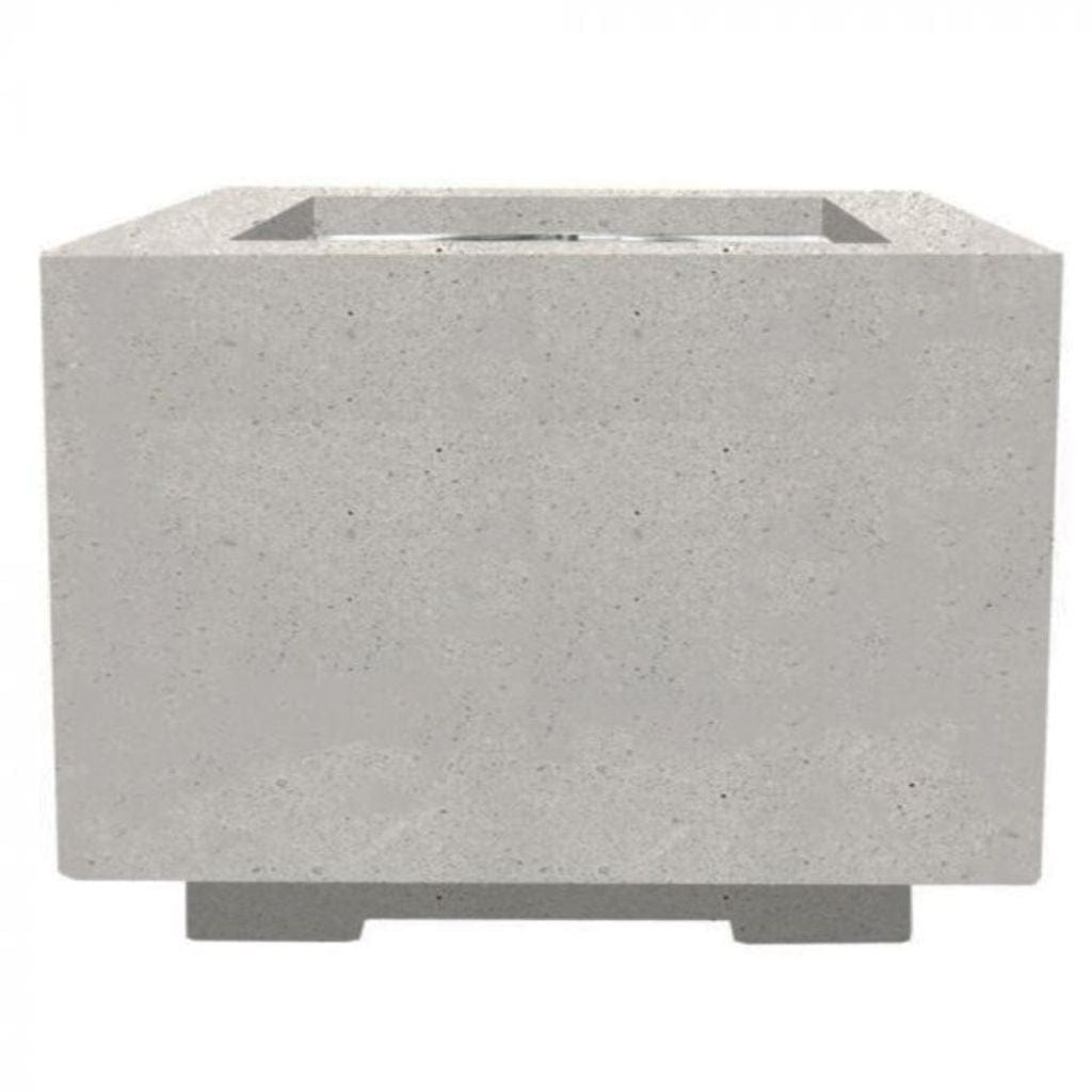 Prism Hardscapes Scatola 2 24" Ebony Square Concrete Propane Gas Fire Pit Table