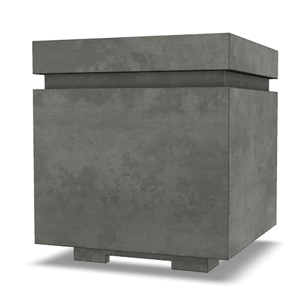 Prism Hardscapes Tav 20" Pewter Square Concrete Propane Tank Enclosure