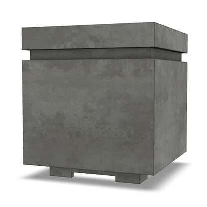 Prism Hardscapes Tav 20" Pewter Square Concrete Propane Tank Enclosure
