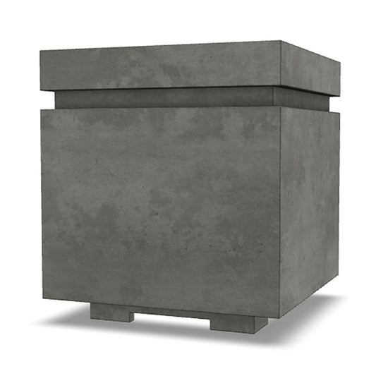 Prism Hardscapes Tav 20" Pewter Square Concrete Propane Tank Enclosure