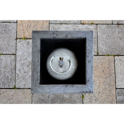 Prism Hardscapes Tav 20" Ultra White Square Concrete Propane Tank Enclosure