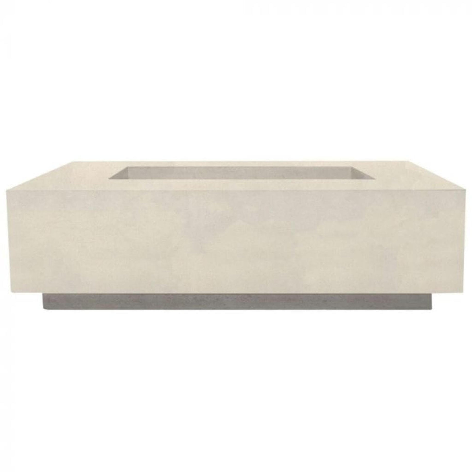 Prism Hardscapes Tavola 1 56" Coastal Rectangular Concrete Propane Gas Fire Pit Table