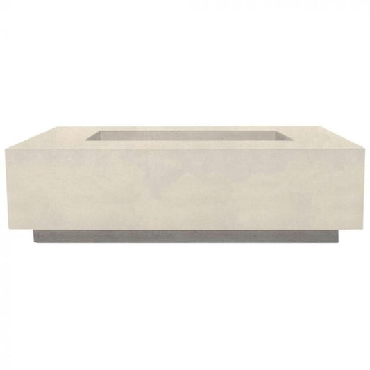 Prism Hardscapes Tavola 1 56" Coastal Rectangular Concrete Propane Gas Fire Pit Table