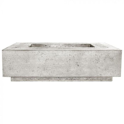 Prism Hardscapes Tavola 1 56" Natural Rectangular Concrete Natural Gas Fire Pit Table
