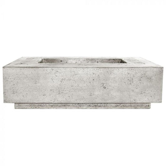 Prism Hardscapes Tavola 1 56" Natural Rectangular Concrete Natural Gas Fire Pit Table