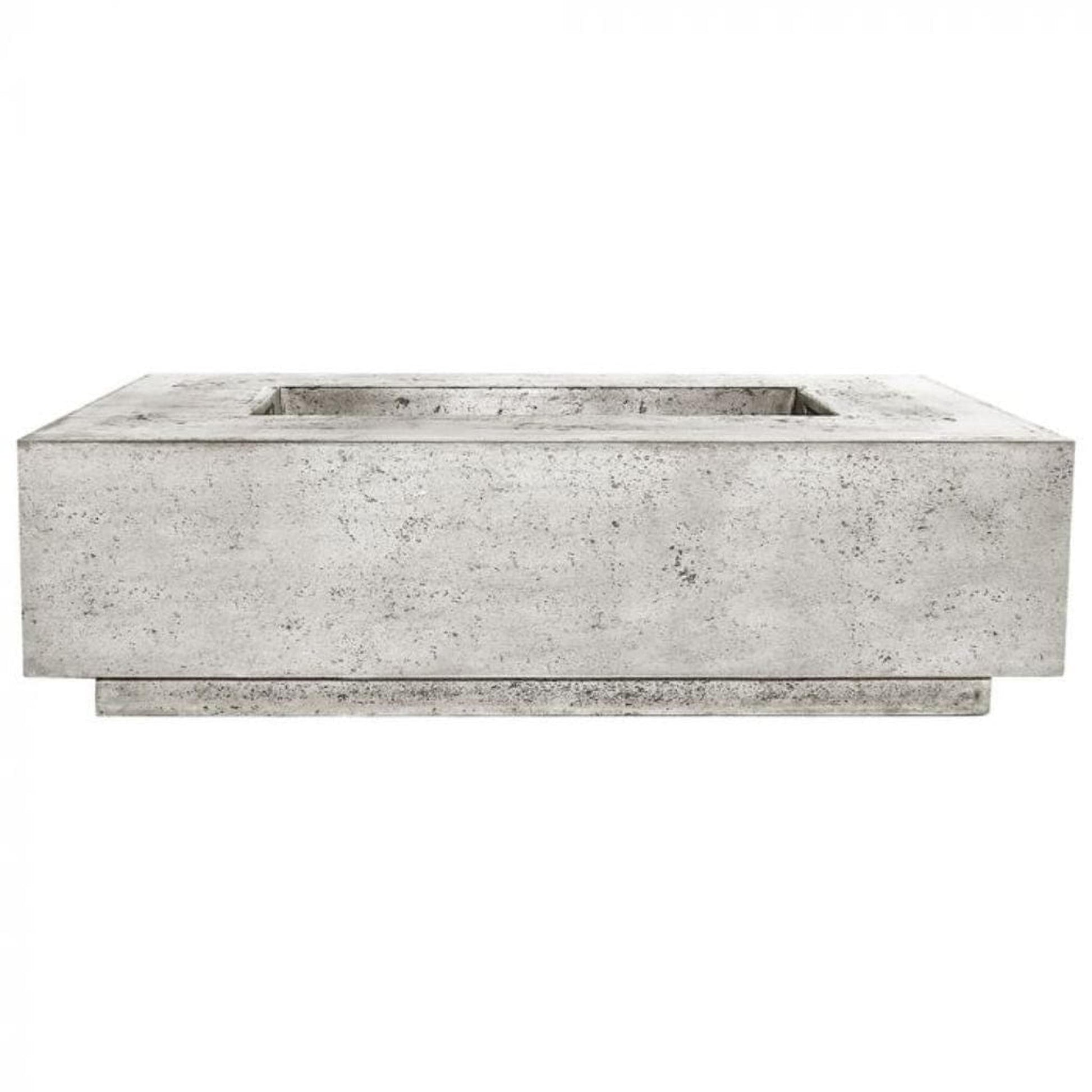 Prism Hardscapes Tavola 1 56" Natural Rectangular Concrete Propane Gas Fire Pit Table