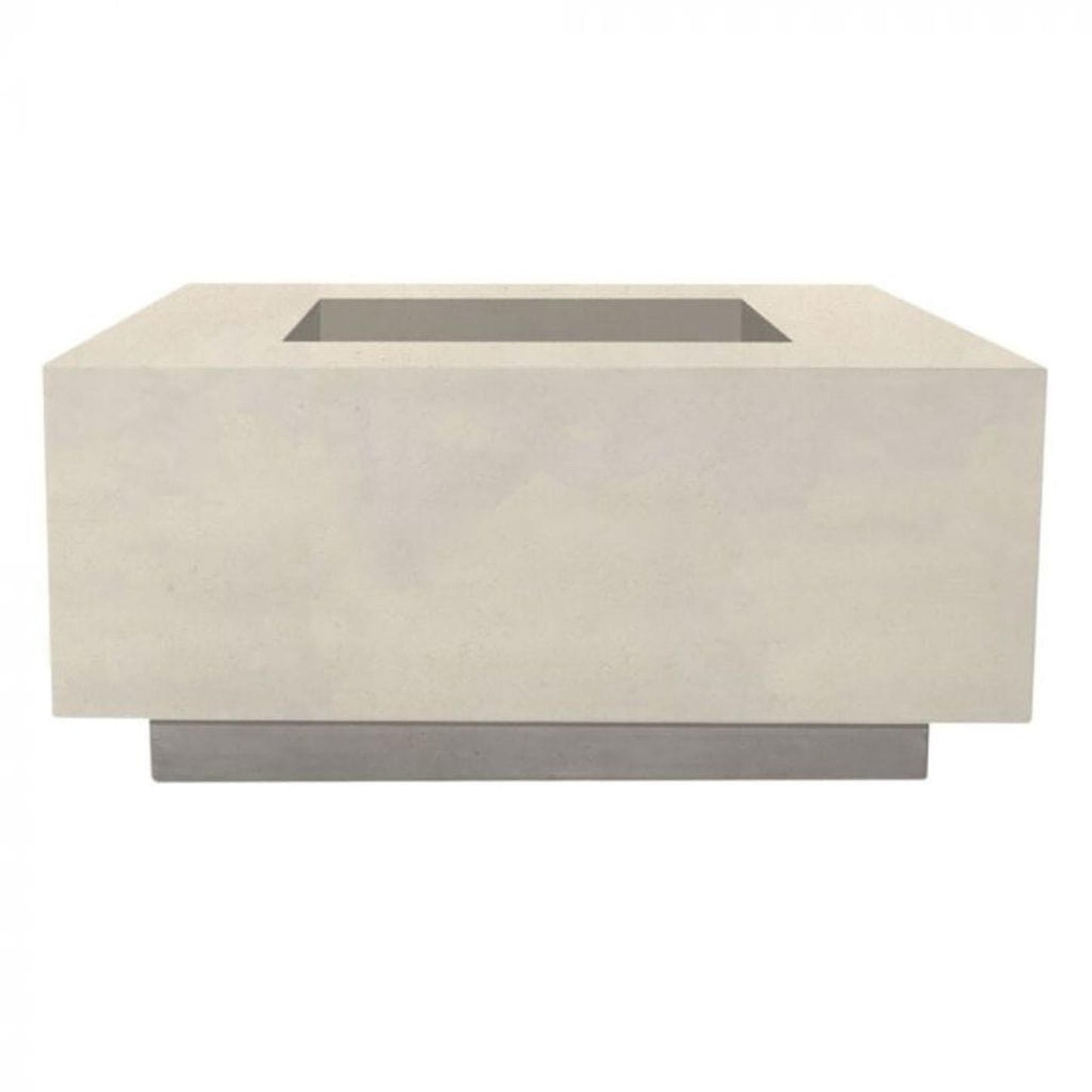 Prism Hardscapes Tavola 2 36" Coastal Square Concrete Natural Gas Fire Pit Table