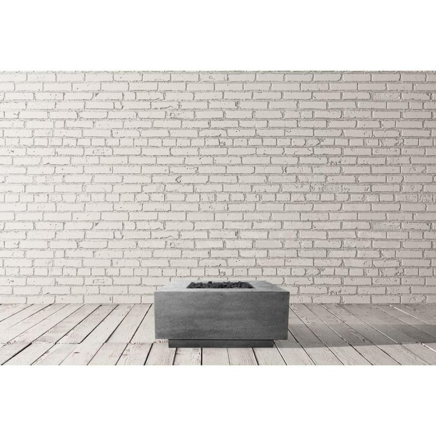 Prism Hardscapes Tavola 2 36" Natural Square Concrete Natural Gas Fire Pit Table