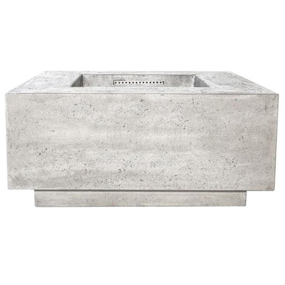 Prism Hardscapes Tavola 2 36" Natural Square Concrete Propane Gas Fire Pit Table