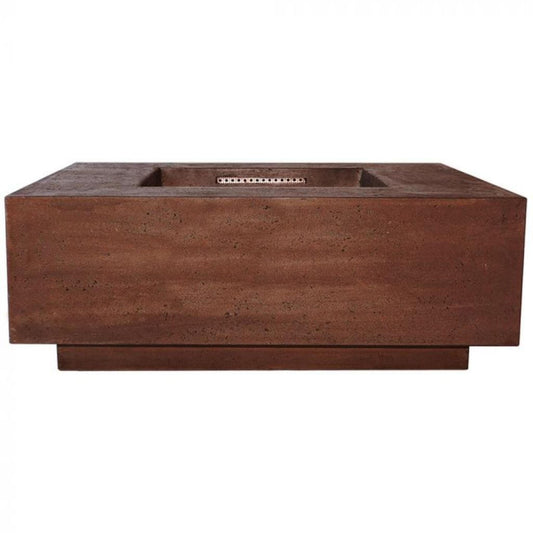 Prism Hardscapes Tavola 3 48" Cafe Square Concrete Propane Gas Fire Pit Table