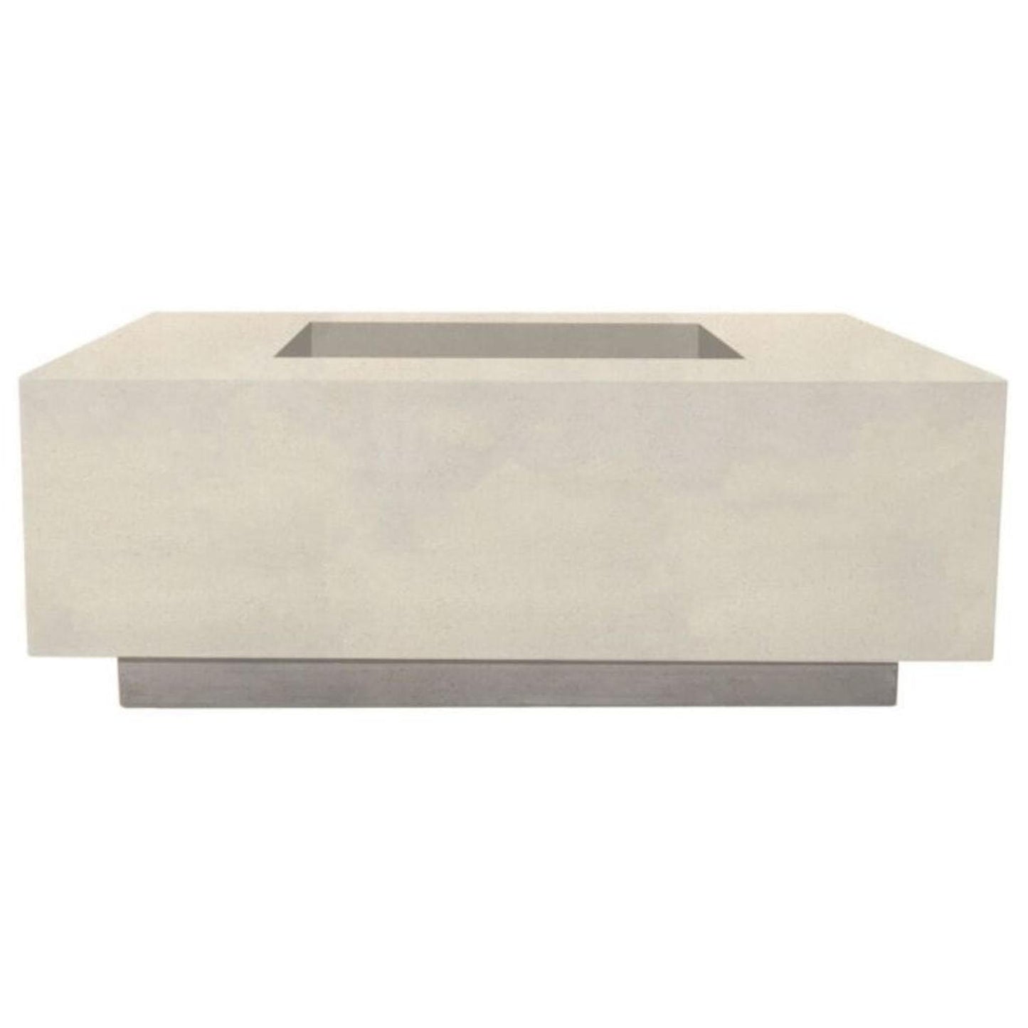 Prism Hardscapes Tavola 3 48" Coastal Square Concrete Natural Gas Fire Pit Table