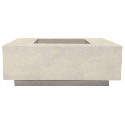 Prism Hardscapes Tavola 3 48" Coastal Square Concrete Natural Gas Fire Pit Table