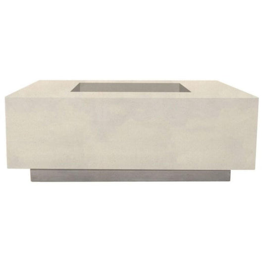 Prism Hardscapes Tavola 3 48" Coastal Square Concrete Natural Gas Fire Pit Table