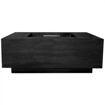 Prism Hardscapes Tavola 3 48" Ebony Square Concrete Natural Gas Fire Pit Table