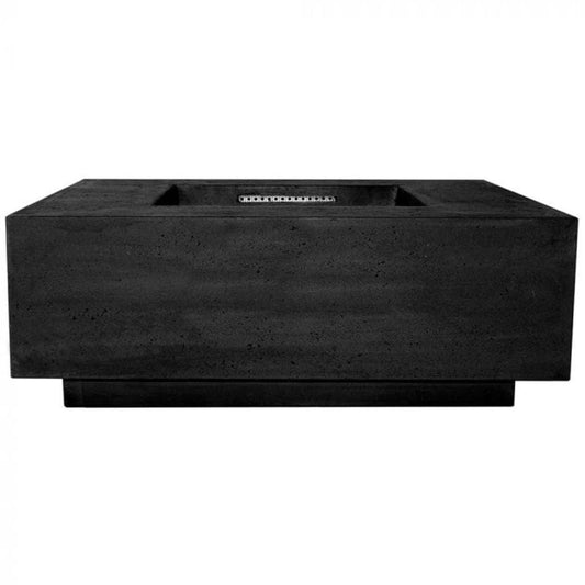 Prism Hardscapes Tavola 3 48" Ebony Square Concrete Natural Gas Fire Pit Table