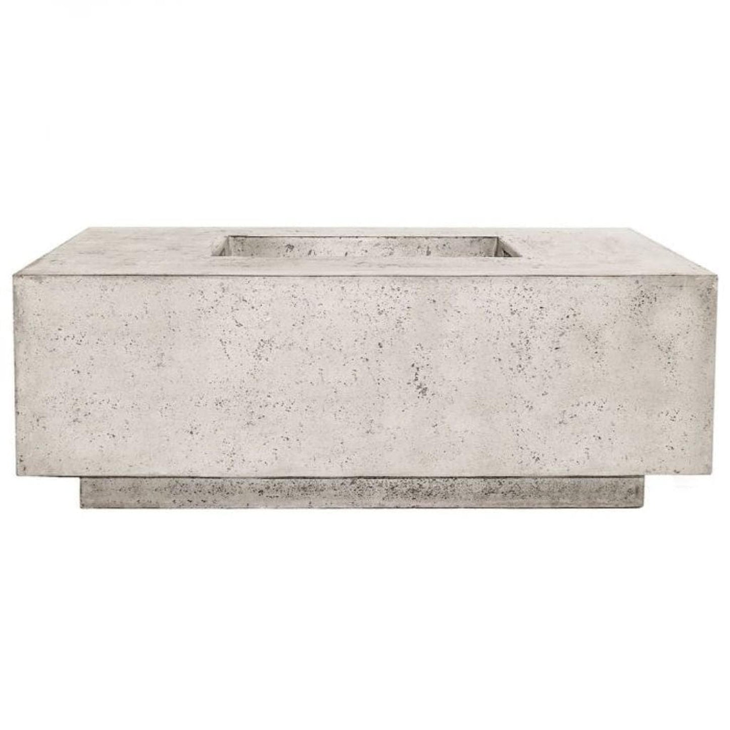 Prism Hardscapes Tavola 3 48" Natural Square Concrete Natural Gas Fire Pit Table
