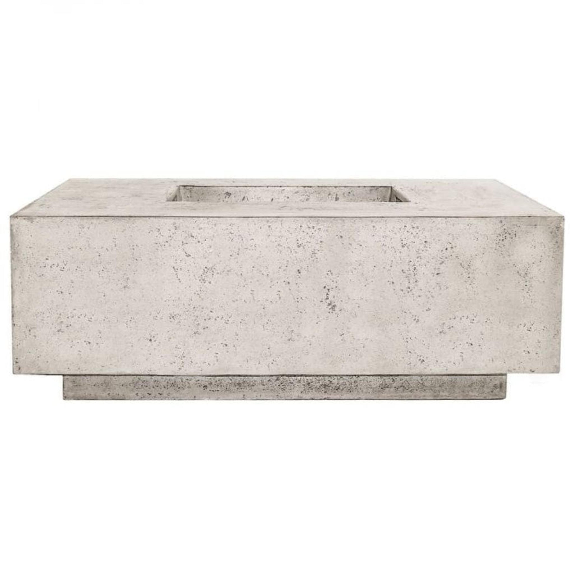 Prism Hardscapes Tavola 3 48" Natural Square Concrete Natural Gas Fire Pit Table