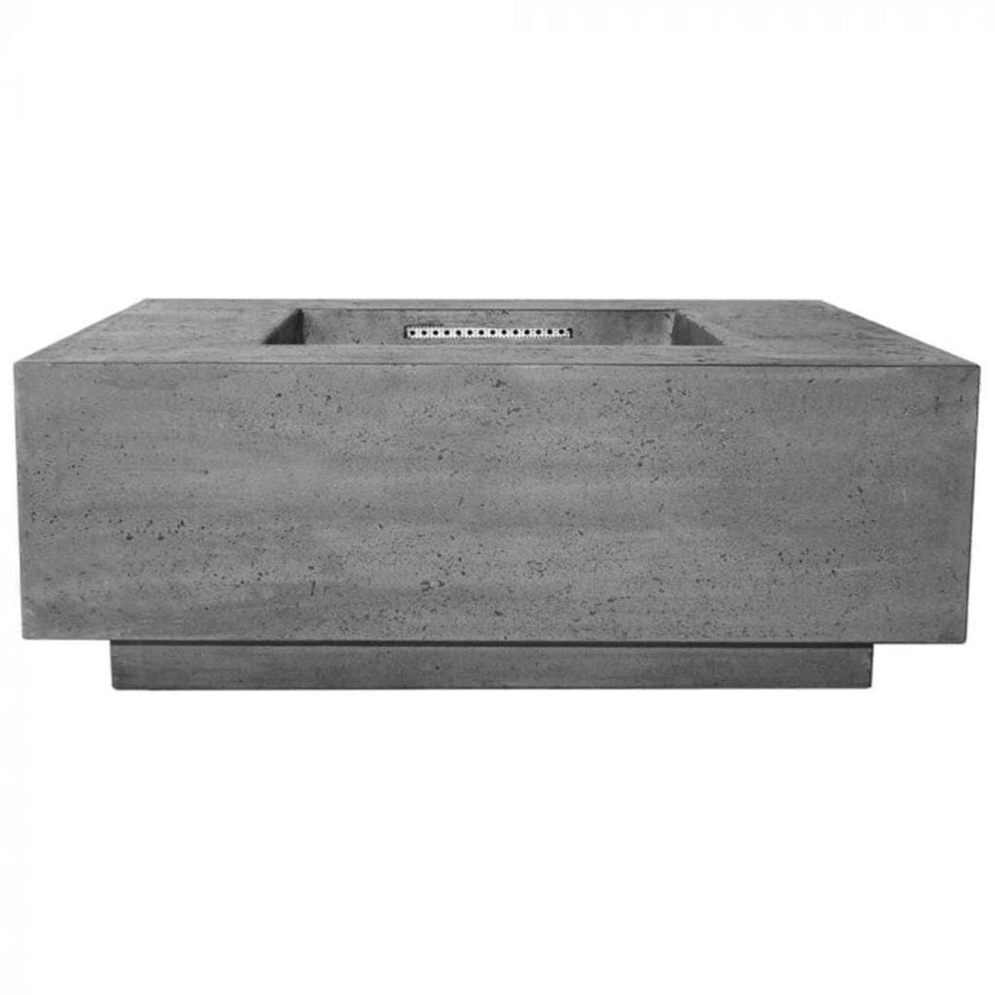 Prism Hardscapes Tavola 3 48" Pewter Square Concrete Natural Gas Fire Pit Table