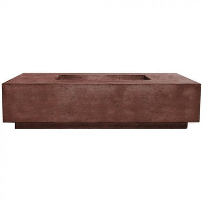 Prism Hardscapes Tavola 4 66" Cafe Rectangular Concrete Natural Gas Fire Pit Table
