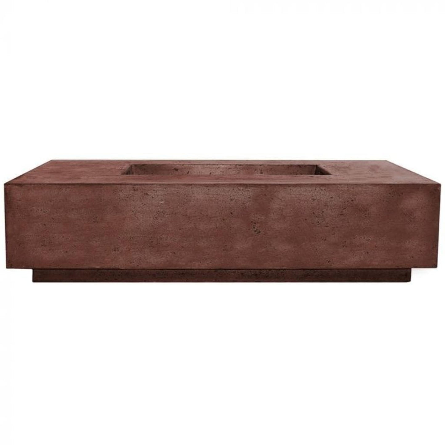 Prism Hardscapes Tavola 4 66" Cafe Rectangular Concrete Propane Gas Fire Pit Table